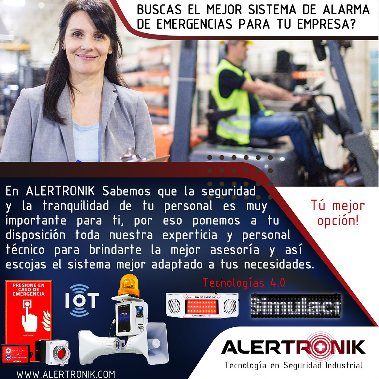 Buscas el mejor sistema de alarma de emergencias para tu empresa?