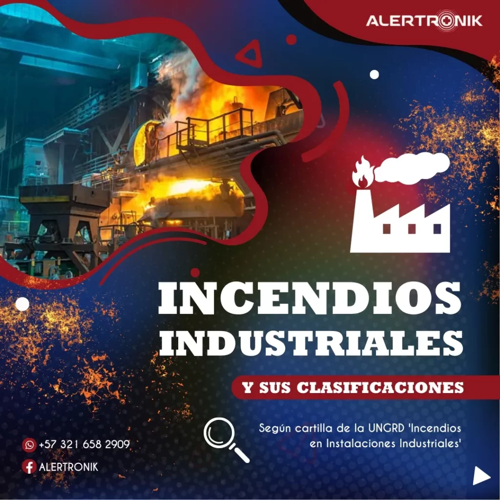 Incendios industriales- algunas de sus clasificaciones según cartilla de la UNGRD Incendios en Instalaciones Industriales