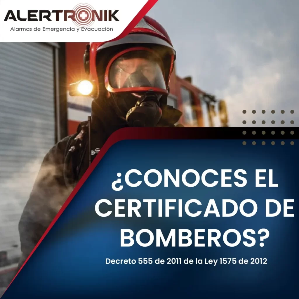 Conoces el certificado de bomberos 𝐒𝐚𝐛𝐢𝐚𝐬 𝐪𝐮𝐞 𝐞𝐥 𝐜𝐮𝐞𝐫𝐩𝐨 𝐝𝐞 𝐛𝐨𝐦𝐛𝐞𝐫𝐨𝐬 𝐜𝐞𝐫𝐭𝐢𝐟𝐢𝐜𝐚 𝐥𝐚𝐬 𝐞𝐦𝐩𝐫𝐞𝐬𝐚𝐬 𝐬𝐨𝐛𝐫𝐞 𝐥𝐚𝐬 𝐜𝐨𝐧𝐝𝐢𝐜𝐢𝐨𝐧𝐞𝐬 𝐝𝐞 𝐬𝐞𝐠𝐮𝐫𝐢𝐝𝐚𝐝? El Certificado de bomberos garantiza las condiciones de seguridad humana, riesgos de incendio, materiales peligrosos y sistemas de protección contra incendios en empresas o fábricas 𝐋𝐨 𝐜𝐨𝐧𝐨𝐜𝐢́𝐚𝐬? aquí te presentamos los principales aspectos: 𝐒𝐢́𝐠𝐮𝐞𝐧𝐨𝐬 𝐞𝐧 𝐧𝐮𝐞𝐬𝐭𝐫𝐚𝐬 𝐩𝐚́𝐠𝐢𝐧𝐚𝐬 𝐩𝐚𝐫𝐚 𝐦𝐚́𝐬 𝐢𝐧𝐟𝐨𝐫𝐦𝐚𝐜𝐢𝐨́𝐧 𝐝𝐞 𝐢𝐧𝐭𝐞𝐫𝐞́𝐬 𝐩𝐚𝐫𝐚 𝐭𝐢